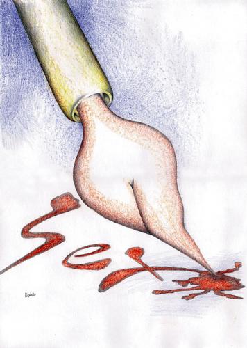 Cartoon: Feather (medium) by Krzyskow tagged cartoons,character,comic,designfrau,girl,illustration,line,love,man,mann,music,politics,sport,tiere