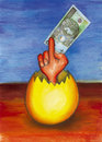 Cartoon: Money8 (small) by Krzyskow tagged art,caricature,character,comic,design,frau,girl,illustration,line,love,man,mann,music,obama,politics,portrait,sport,tiere,money