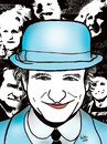 Cartoon: Robin Williams (small) by Krzyskow tagged karykatura