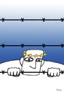 Cartoon: Refugee (small) by dariush ramezani tagged refugee,syria,war,europe