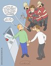 Cartoon: Abgelenkt (small) by Fredrich tagged bank,eckarte,geldautomat