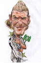 Cartoon: Becks and his mirror (small) by RoyCaricaturas tagged beckham soccerplayers caricatura