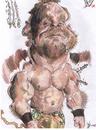 Cartoon: Chris Benoit ex WWE WWF wrestler (small) by RoyCaricaturas tagged benoit wwf wwe wrestling