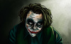 Cartoon: The Joker (small) by Mikl tagged mikl,michael,olivier,miklart,art,illustration,painting,batman,joker,heath,ledger,comic,dark,knight