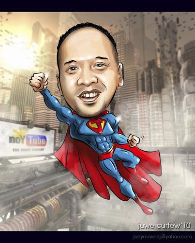 Cartoon: noytube superman (medium) by juwecurfew tagged superman