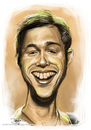 Cartoon: phillip phillips caricature (small) by juwecurfew tagged phillip,phillips,caricature