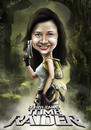 Cartoon: tomb raider caricature (small) by juwecurfew tagged tomb raider caricature
