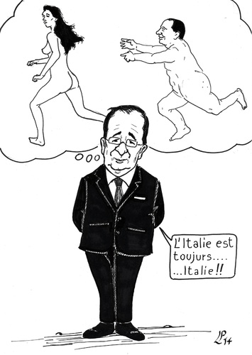Cartoon: Betrayal without borders (medium) by paolo lombardi tagged france,italy,politics