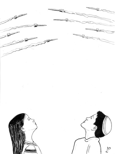 Cartoon: Contraposition (medium) by paolo lombardi tagged gaza,palestine,israel,war,peace