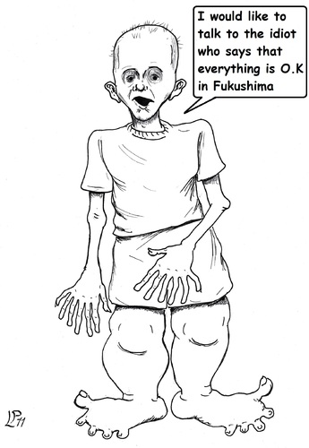 Cartoon: Fukushima effect (medium) by paolo lombardi tagged disaster,fukushima,atom,no,nuke