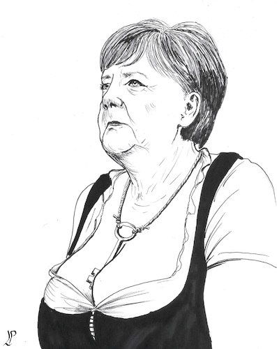 Cartoon: Geschlossen (medium) by paolo lombardi tagged germany,merkel,covid19,pandemic