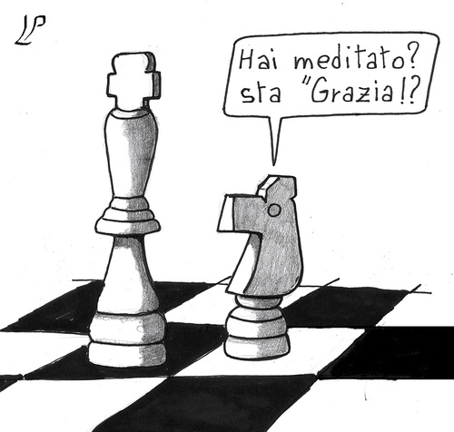 Cartoon: Grazia (medium) by paolo lombardi tagged italy,berlusconi,justice,politics,corruption