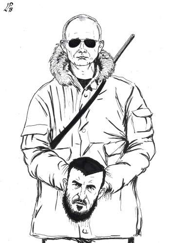 Cartoon: Hunter (medium) by paolo lombardi tagged syria,russia,war