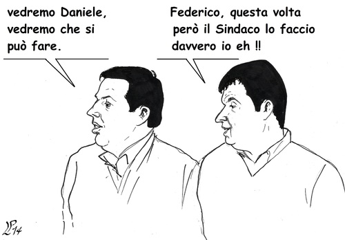 Cartoon: Il Sindaco (medium) by paolo lombardi tagged bibbiena,italia