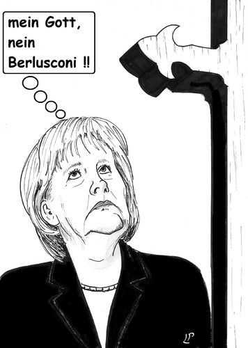 Cartoon: Italian Elections (medium) by paolo lombardi tagged italy,elections,germany,europe