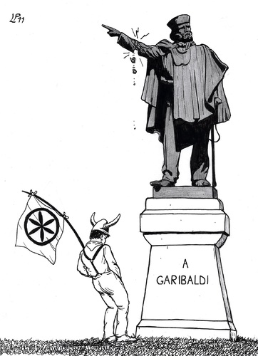 Cartoon: Italy 1861-2011 (medium) by paolo lombardi tagged italy,berlusconi,politics,satire,caricature