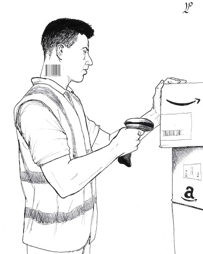 Cartoon: Modern Slavery (medium) by paolo lombardi tagged amazon