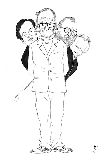 Cartoon: Morricone and company (medium) by paolo lombardi tagged morricone