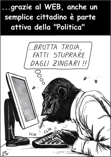 Cartoon: Politica dal basso (medium) by paolo lombardi tagged italy,politics