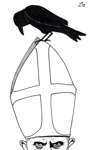 Cartoon: Qualcuno sul nido del cuculo (medium) by paolo lombardi tagged papa