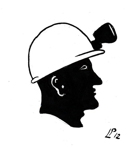 Cartoon: Sulcis Sardegna (medium) by paolo lombardi tagged italy,work,arbeit