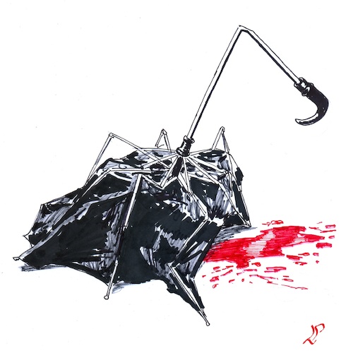 Cartoon: Umbrella riots (medium) by paolo lombardi tagged hong,kong