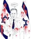 Cartoon: another mistake (small) by paolo lombardi tagged israel,gaza,rafah,massacre,war,peace,netanyahu