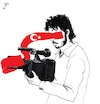 Cartoon: Italian journalist (small) by paolo lombardi tagged italy,turkey,freedom