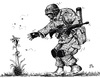 Cartoon: Taliban Flower (small) by paolo lombardi tagged afghanistan,usa,war,peace