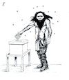Cartoon: The voter (small) by paolo lombardi tagged elections,democracy