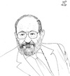 Cartoon: Umberto Eco (small) by paolo lombardi tagged italy
