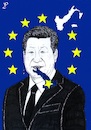 Cartoon: Xi Jinping in Italy (small) by paolo lombardi tagged italy,europe,china