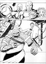 Cartoon: Fantastic Four submission piece (small) by InkMark tagged superheros fanatsatic four ff the thing