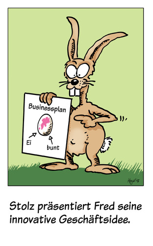 Cartoon: businessplan (medium) by Mergel tagged ostern,businessplan,marketing,osterhase,ostereier,geschäftsidee,präsentation