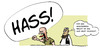 Cartoon: hassprediger (small) by Mergel tagged hasspredigt,faschismus,extremismus,terror,fanatiker