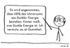 Cartoon: Dunkle Energie (small) by islieb tagged universum,weltall,kosmos,astronomie,kosmologie,physik,dummheit,islieb