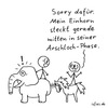 Cartoon: Erziehung (small) by islieb tagged einhorn,elefant,erziehung,strichmännchen,comic,islieb
