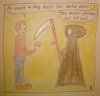 Cartoon: Apple (small) by LaRoth tagged tod,the,grim,reaper,sensenmann