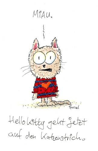 Cartoon: Was macht eigentlich...? (medium) by fussel tagged hello,kitty,katze,strich,katzenstrich,star,fall,aufstieg,niedergang,hello,kitty,katze,strich,katzenstrich,star,fall,aufstieg,niedergang