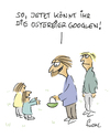 Cartoon: Dann mal ran an die... (small) by fussel tagged suchmaschine,ostern,ostereier,suchen,eiersuchen,kinder