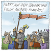 Cartoon: Follow me! (small) by fussel tagged klick,click,banner,followers,follow,folgen,playlist