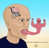 Cartoon: sick mind (small) by abdullah tagged mind sick tongue idiot stupid humble arrogant