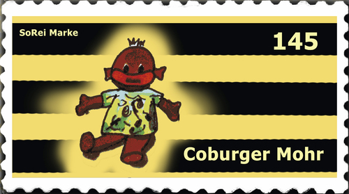 Cartoon: Briefmarke Coburg 9 (medium) by SoRei tagged regional,insider,briefmarke,coburg,regional,insider,briefmarke,coburg,mohr