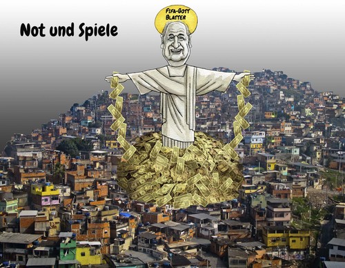 Cartoon: Not un Spiele (medium) by Bert Kohl tagged wm,2014