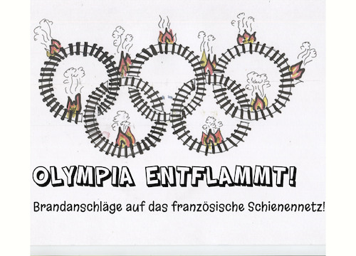 Cartoon: Olympia (medium) by Bert Kohl tagged anschlag