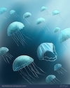 Cartoon: Somewhere in the Ocean (small) by George tagged covid,mask,jellyfish