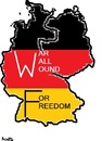 Cartoon: BERLIN WALL - IN MAP (small) by AMY20 tagged berlin,wall,germany,freedom,war,anniversery