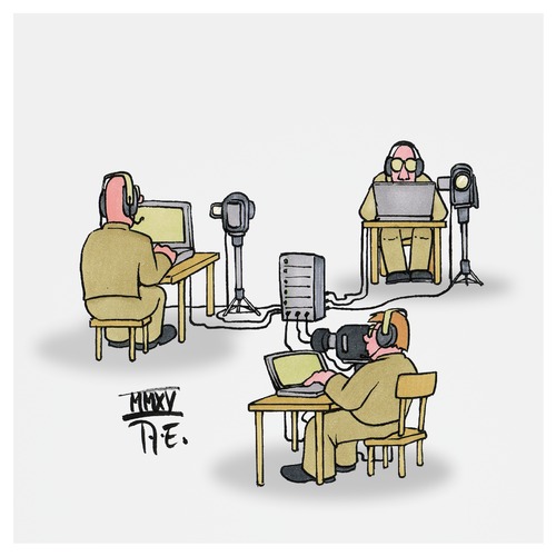 Cartoon: Geheimdienste (medium) by Timo Essner tagged bnd,nsa,geheimdienste,spionage,datenschutz,vorratsdatenspeicherung,bnd,nsa,geheimdienste,spionage,datenschutz,vorratsdatenspeicherung