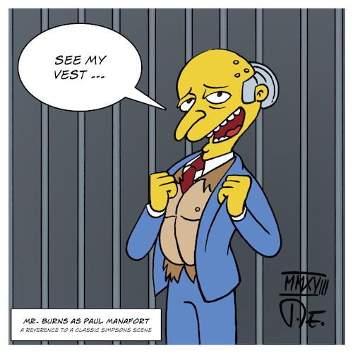 Mr. Burns as Paul Manafort