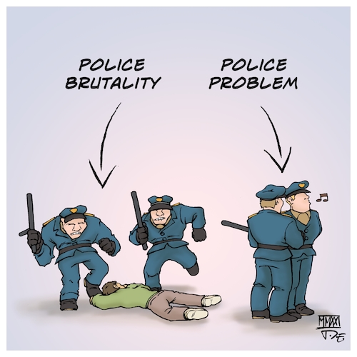 Cartoon: Police Brutality - Police Proble (medium) by Timo Essner tagged police,brutality,violence,icantbreathe,blacklivesmatter,defund,the,problem,racism,racial,profiling,sexism,minorities,cartoon,timo,essner,police,brutality,violence,icantbreathe,blacklivesmatter,defund,the,problem,racism,racial,profiling,sexism,minorities,cartoon,timo,essner